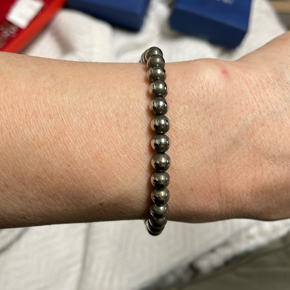Sterling bead bracelet
